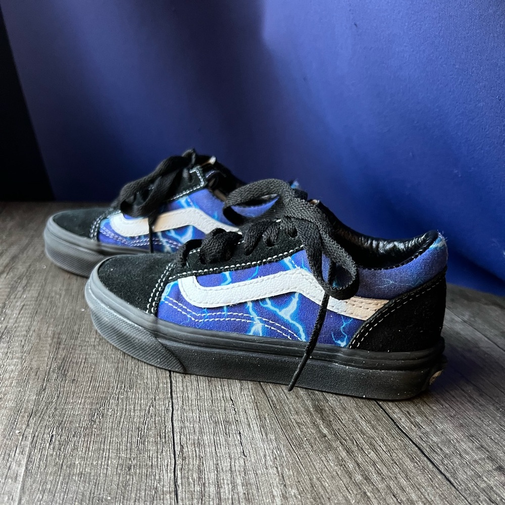 Lightening blue Vans Kids 11.5